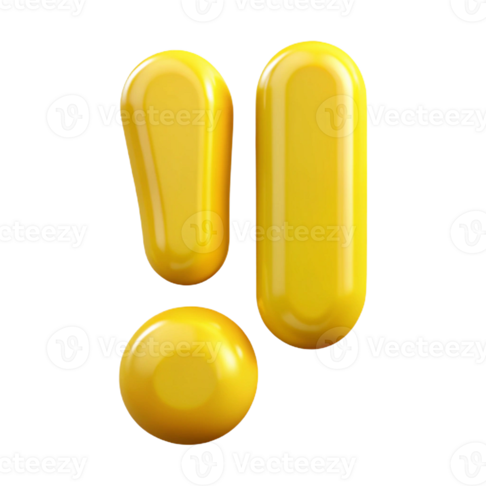 sumptuous gothic Clean lines, scalable exclamation mark in bright yellow. Single-weight stroke with Scalable Design. masterfully captured png