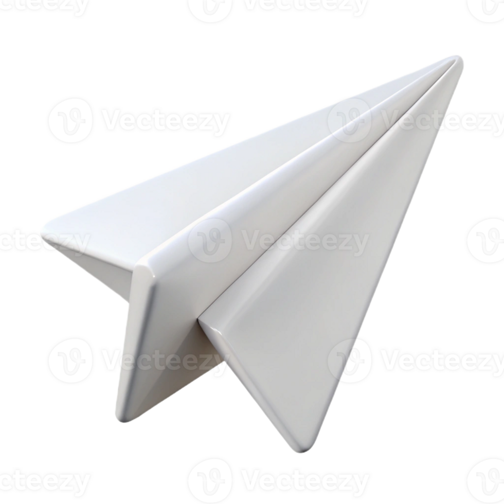 whimsical majestic Scalable paper airplane icon with single-weight stroke. Flat white with Scalable Design. crisp png