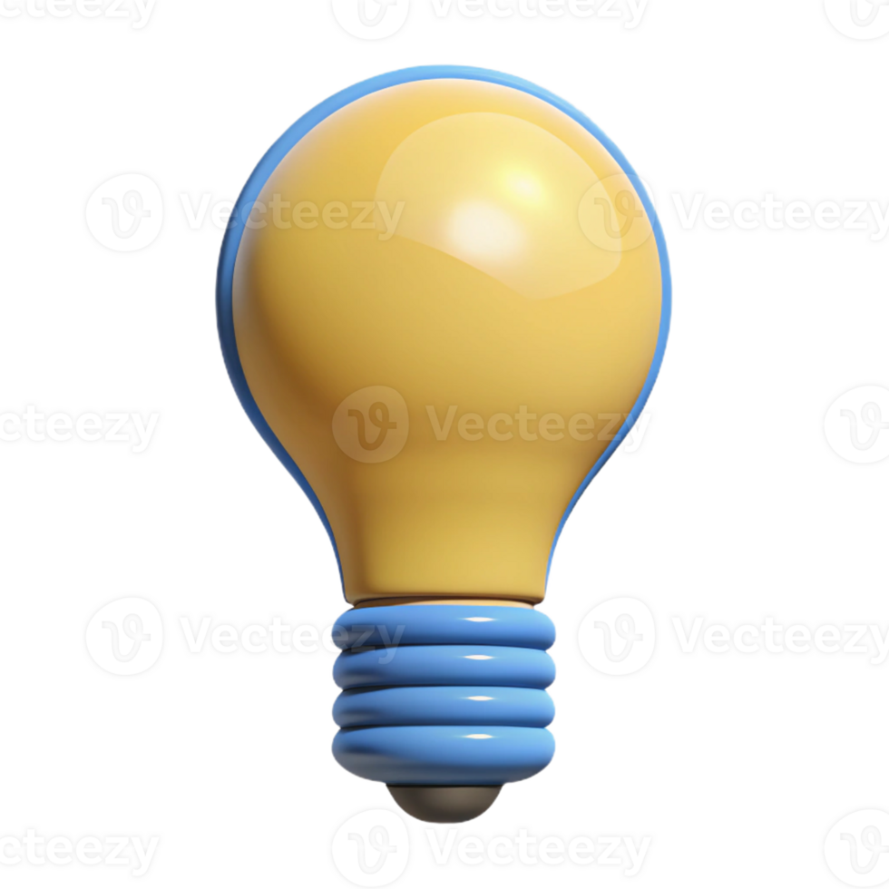 stunning memorable Single-weight stroke outline of a lightbulb. Clean lines, flat color with Scalable Design. png