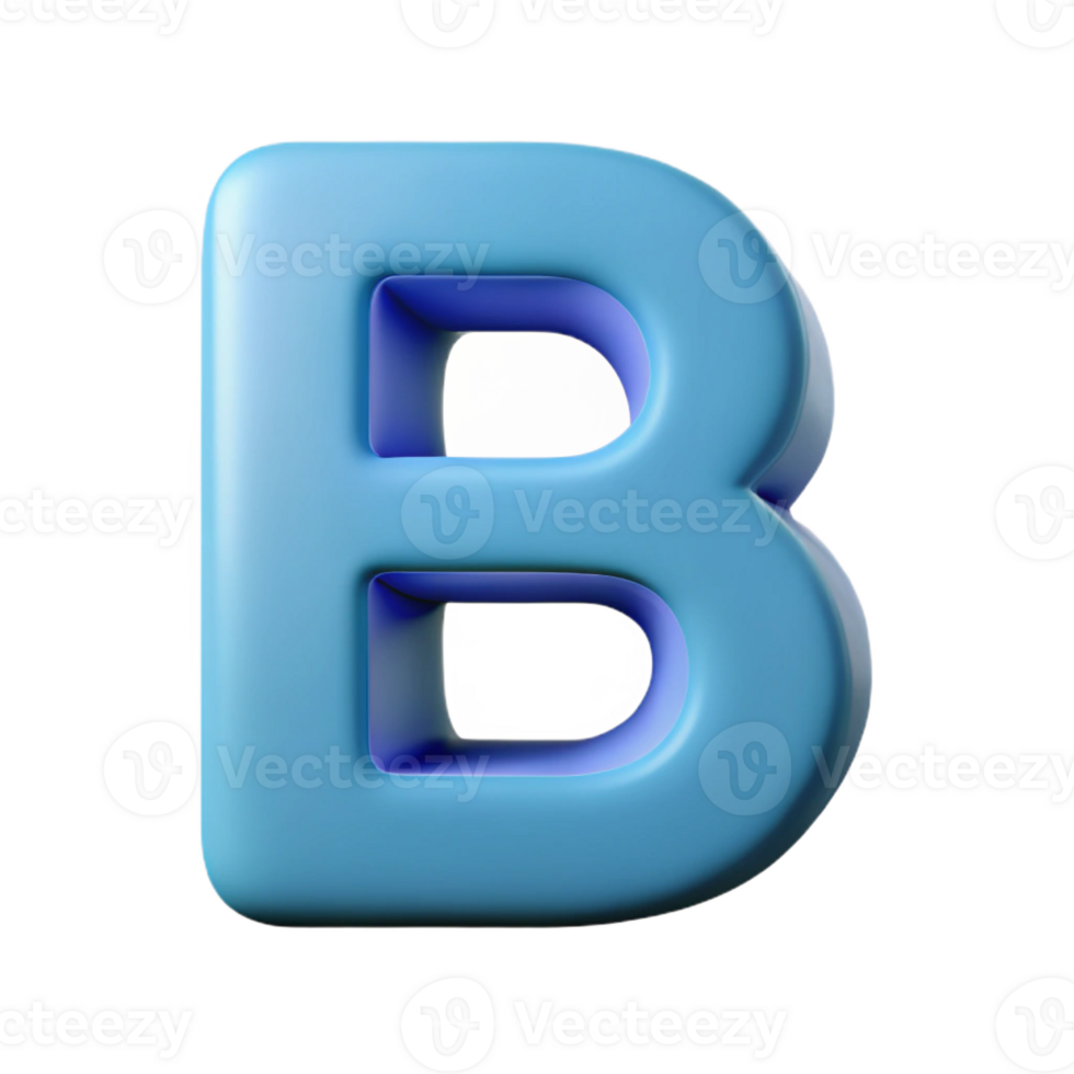 impressive romantic surreal A stylized letter B with clean lines. Scalable, flat color, minimal design with Scalable Design. handcrafted png
