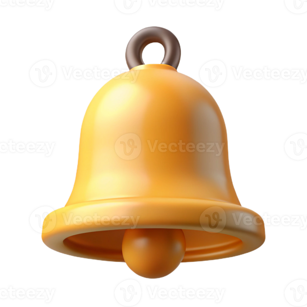 wonderful whimsical elegant A bell. Symmetrical, clean lines, crisp edges with Scalable Design. 8K png