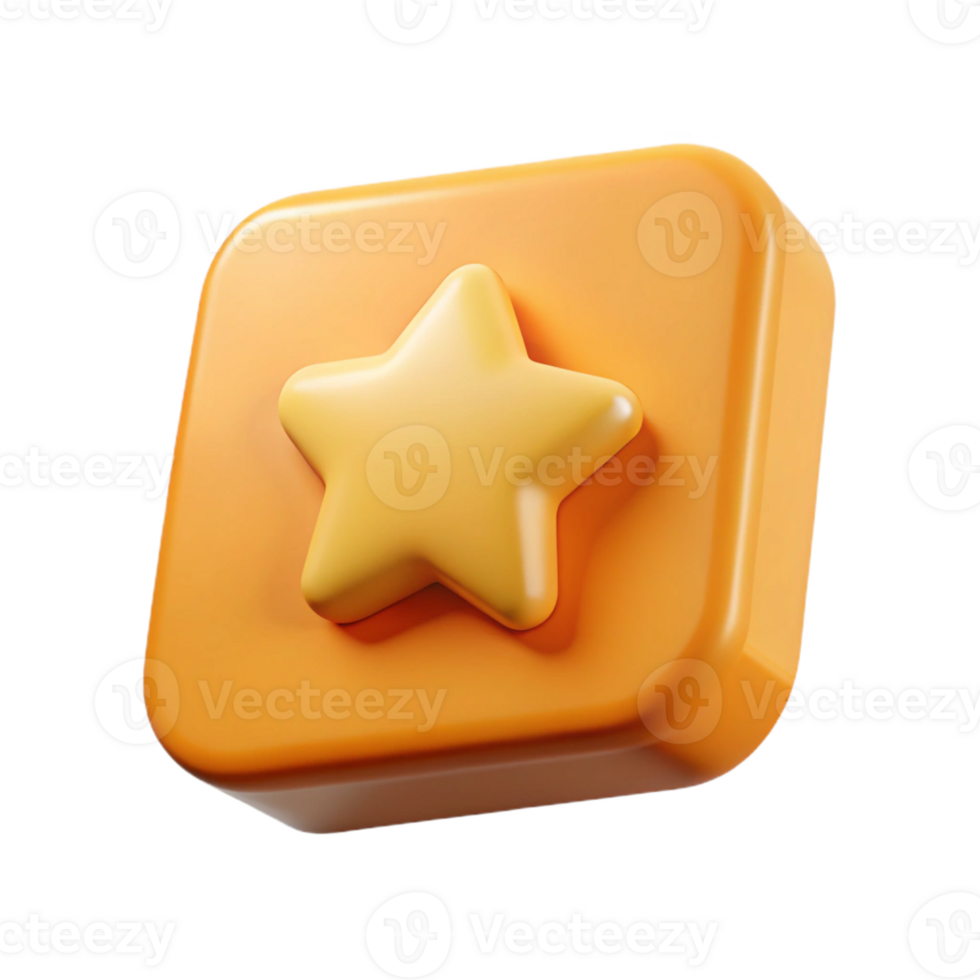 striking artistic Rectangular badge, rounded corners, single star. Flat color, clean lines, with Scalable Design. gallery standard png