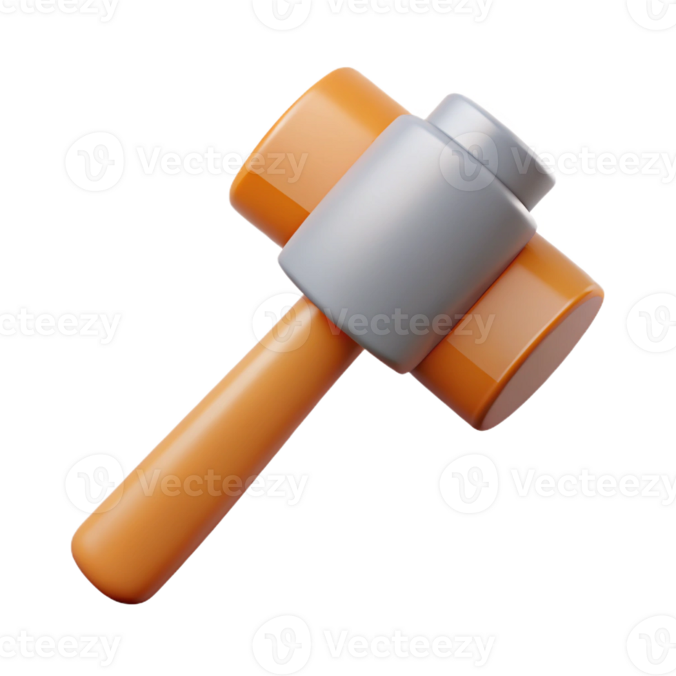 splendid memorable Clean line art of a stylized hammer. Minimal design, flat color with Scalable Design. png