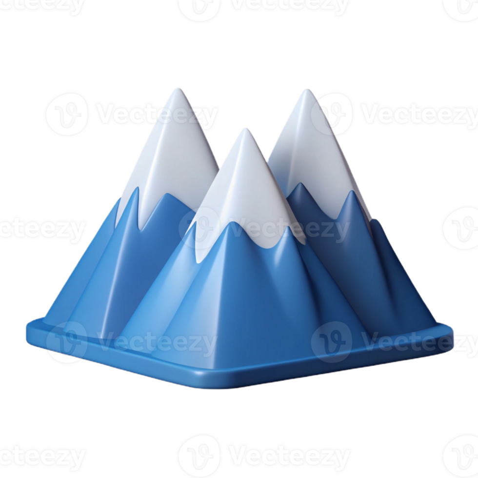 tranquil extraordinary Minimal illustration of a mountain range. Flat color, clean lines. with Scalable Design. museum quality png
