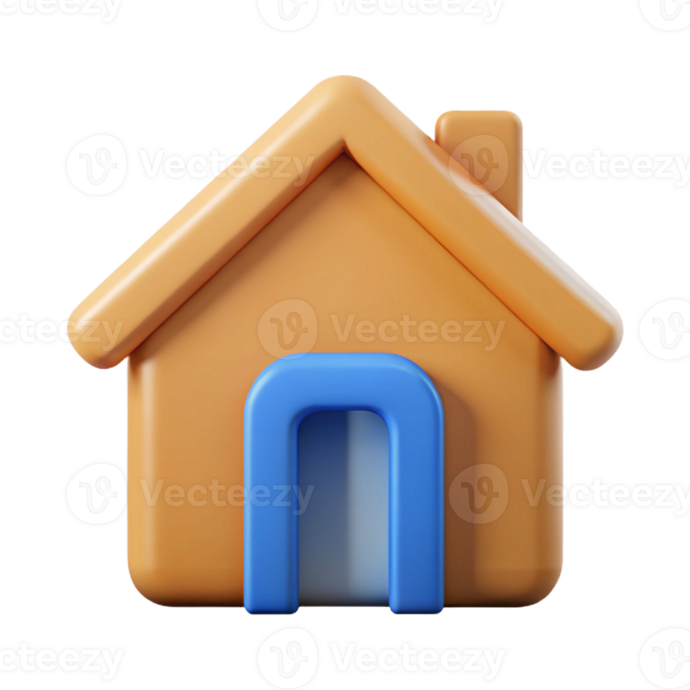 gorgeous quintessential Home icon. Simple geometric shape, flat color, clean lines. with Scalable Design. png