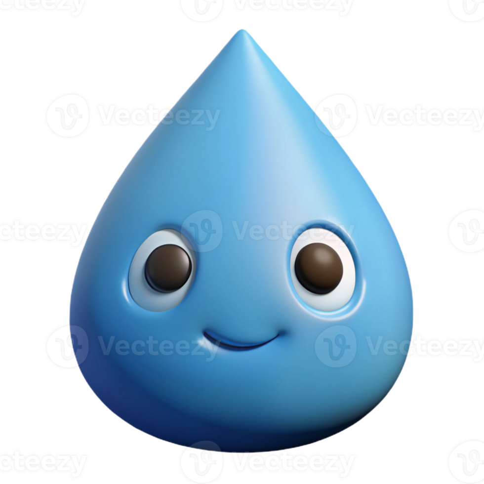 whimsical exquisite Teardrop character with a small, round eye. Clean lines, crisp edges, with Scalable Design. genuine png
