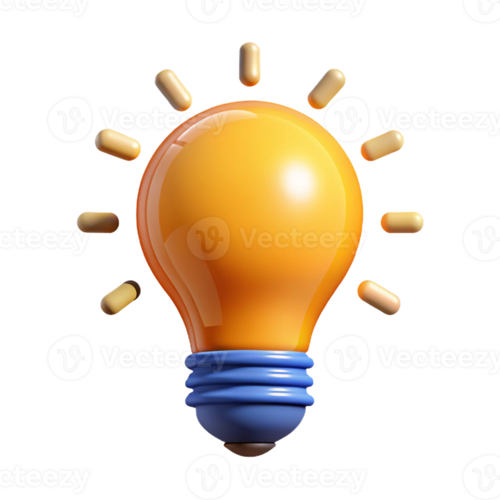 sumptuous unparalleled Clean lines forming a lightbulb icon. Flat color, sharp edges. Minimal design with Scalable Design. png