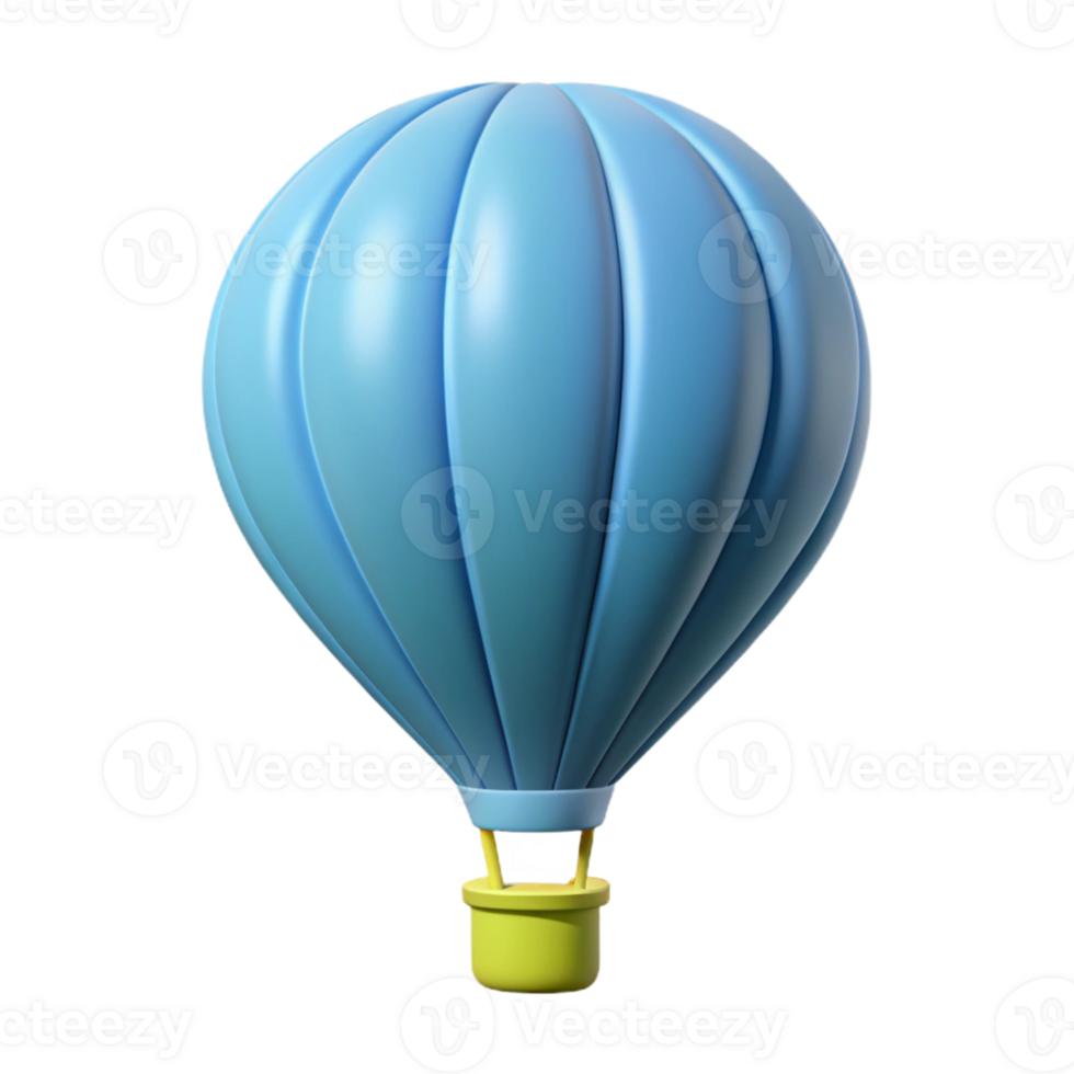 striking nostalgic industrial Flat color silhouette of a hot air balloon. Crisp edges, minimal design with Scalable Design. luxury png