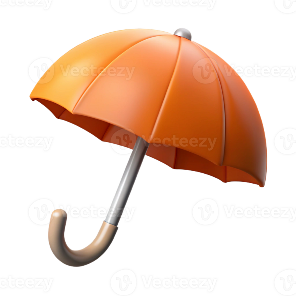melancholic sumptuous Umbrella with a curved handle. Crisp edges, single-weight stroke, with Scalable Design. precision png