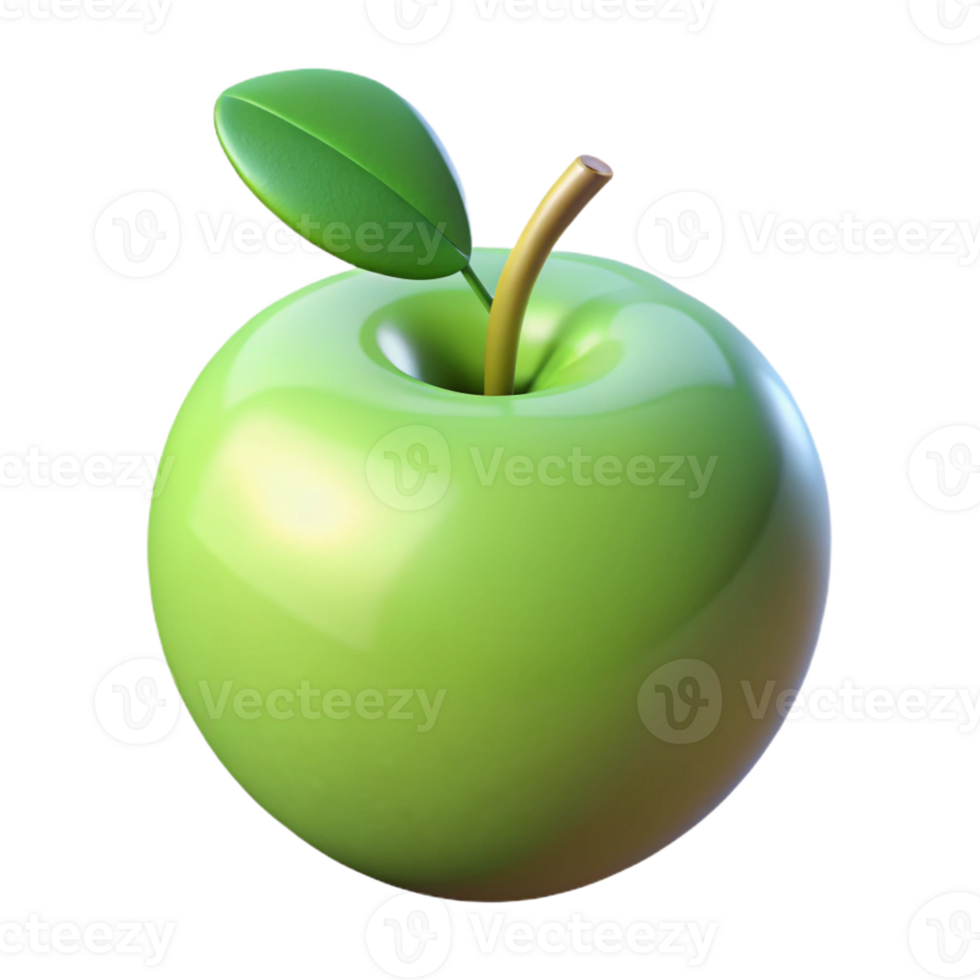 signature minimalist Circular apple with a leaf and stem. Clean lines, minimal details, with Scalable Design. high quality png