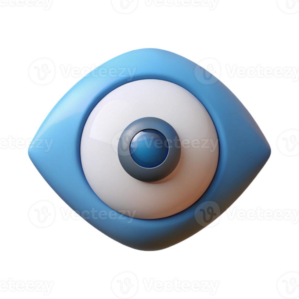 rare surreal Minimalist eye, sharp edges, single-weight stroke, symmetrical with Scalable Design. studio quality png
