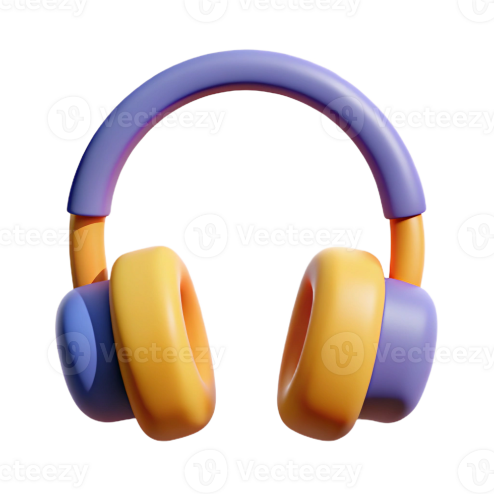 peaceful impressive Stylized headphone icon. Minimal design, flat color, with Scalable Design. professional png
