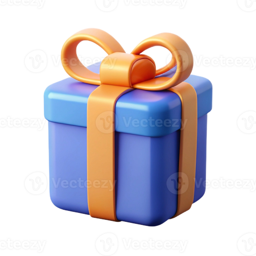 gorgeous tranquil impressionist A symmetrical gift box icon. Crisp edges, flat color, clean lines with Scalable Design. original png