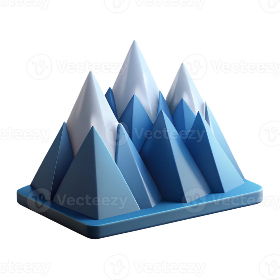 radiant mysterious retro Abstract representation of a mountain range. Clean lines, flat color, with Scalable Design. masterfully captured png