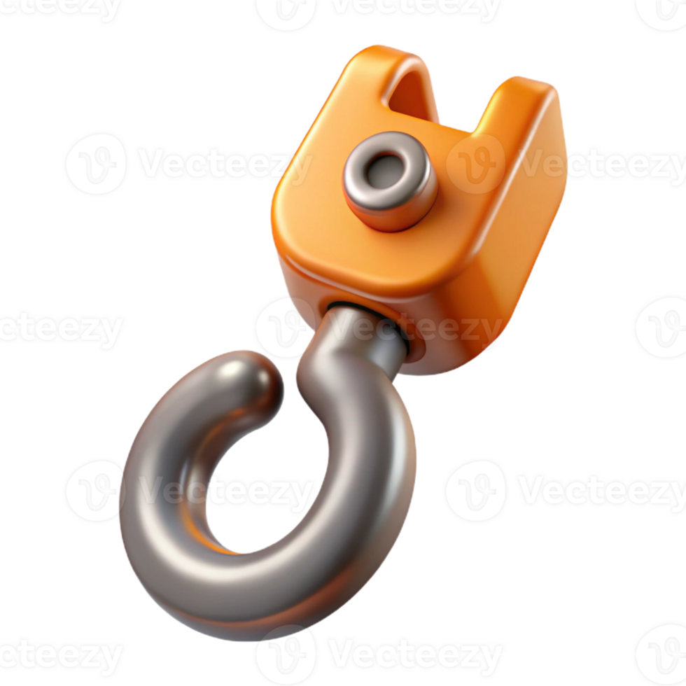 splendid nostalgic geometric Scalable of a crane hook. Single-weight stroke, crisp edges with Scalable Design. elite png