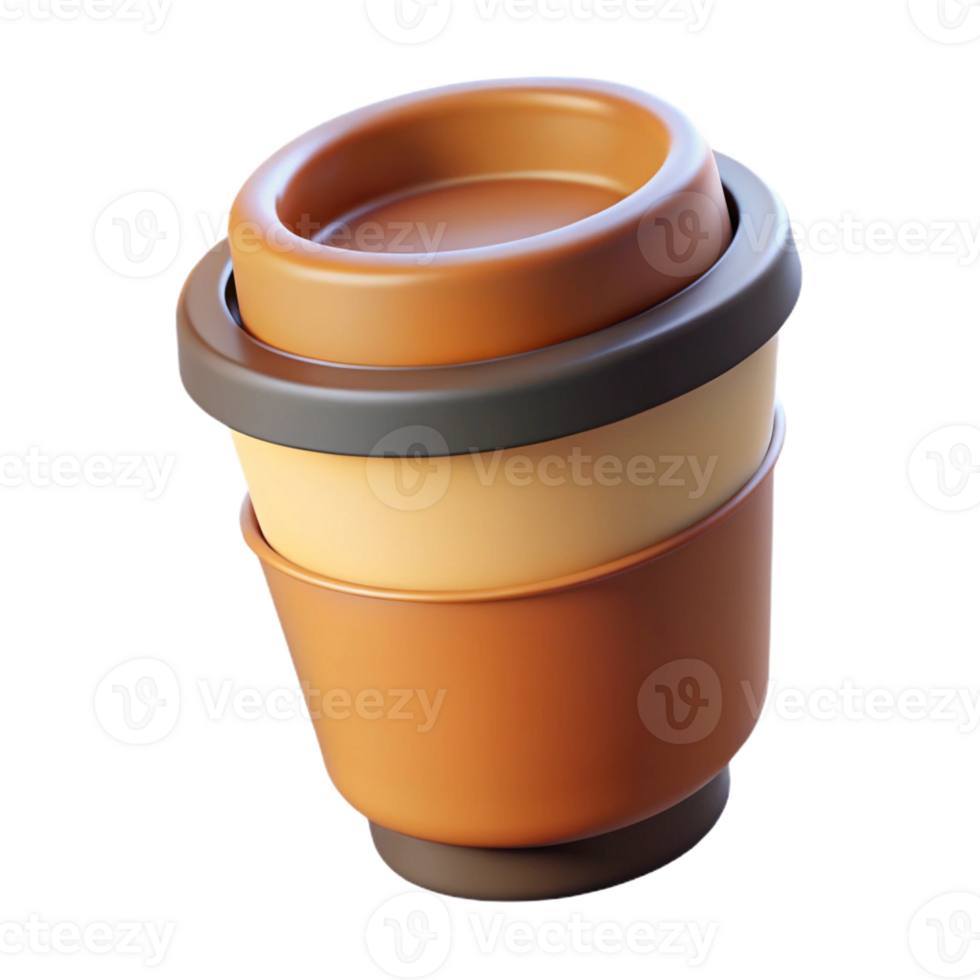 radiant energetic mid-century Minimal design of a coffee cup. Clean lines, flat color, with Scalable Design. impeccable png