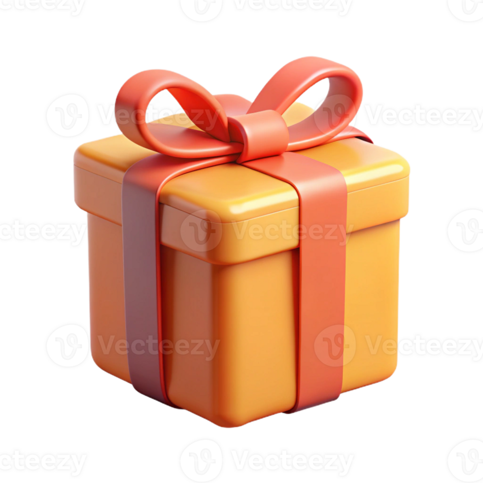 spectacular quintessential Scalable illustration of a gift box. Clean lines, flat color. Single-weight stroke with Scalable Design. png