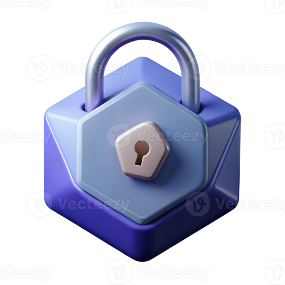 radiant distinguished Pictogram of a lock. Geometric, flat color, clean lines with Scalable Design. png