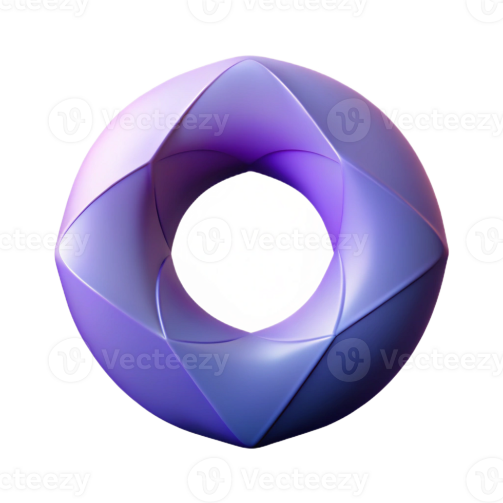 quintessential elegant Geometric silhouette of a torus. Crisp edges, flat color, with Scalable Design. elite png