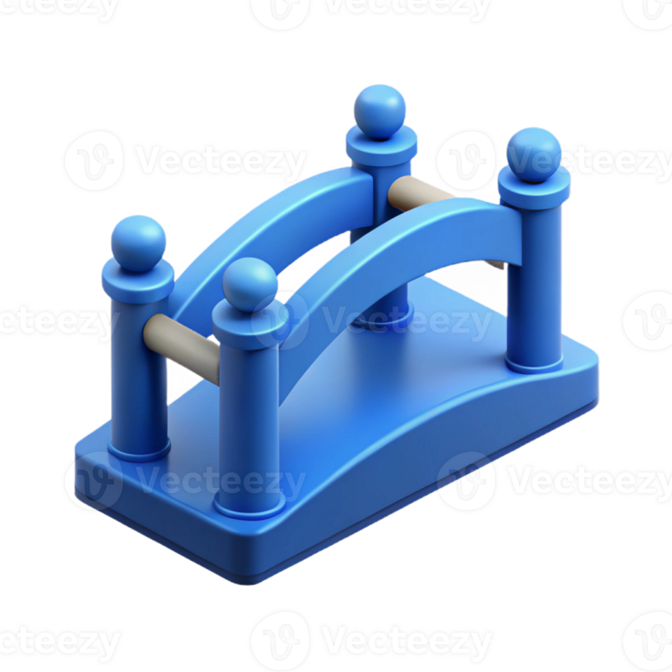 radiant nostalgic renaissance Blueprint of a simple bridge. Clean lines, flat color, with Scalable Design. ultra HD png