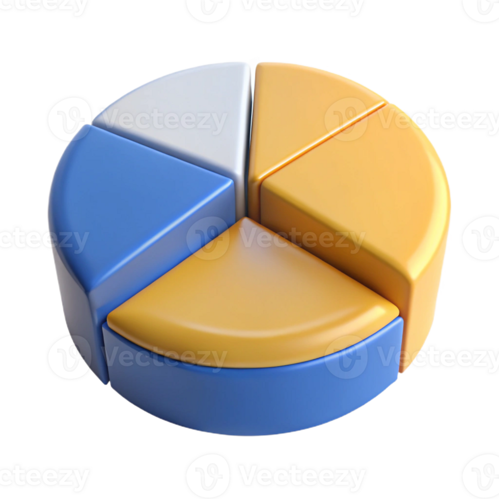 picturesque calm gothic Circular pie chart divided into three segments. Crisp edges, flat color with Scalable Design. ultra HD png