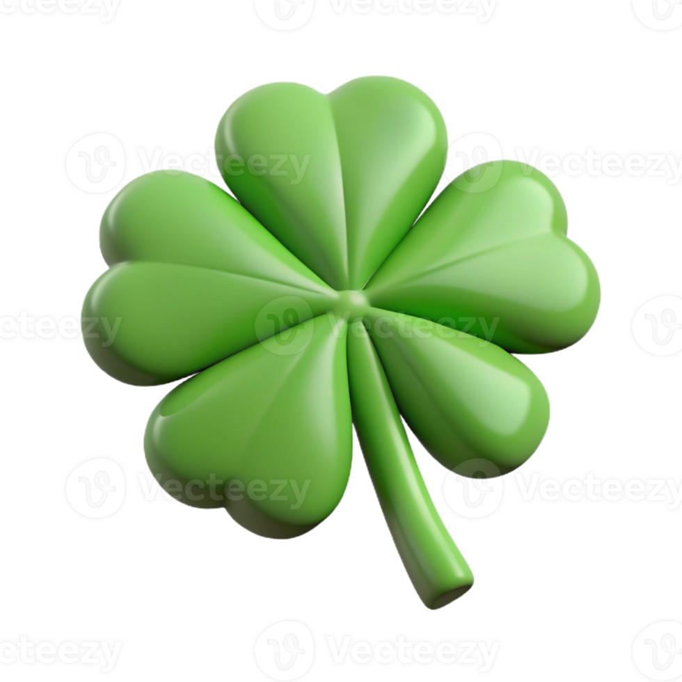 gorgeous celebrated Clean lines, symmetrical rendering of a four-leaf clover. Flat color, minimal design with Scalable Design. png