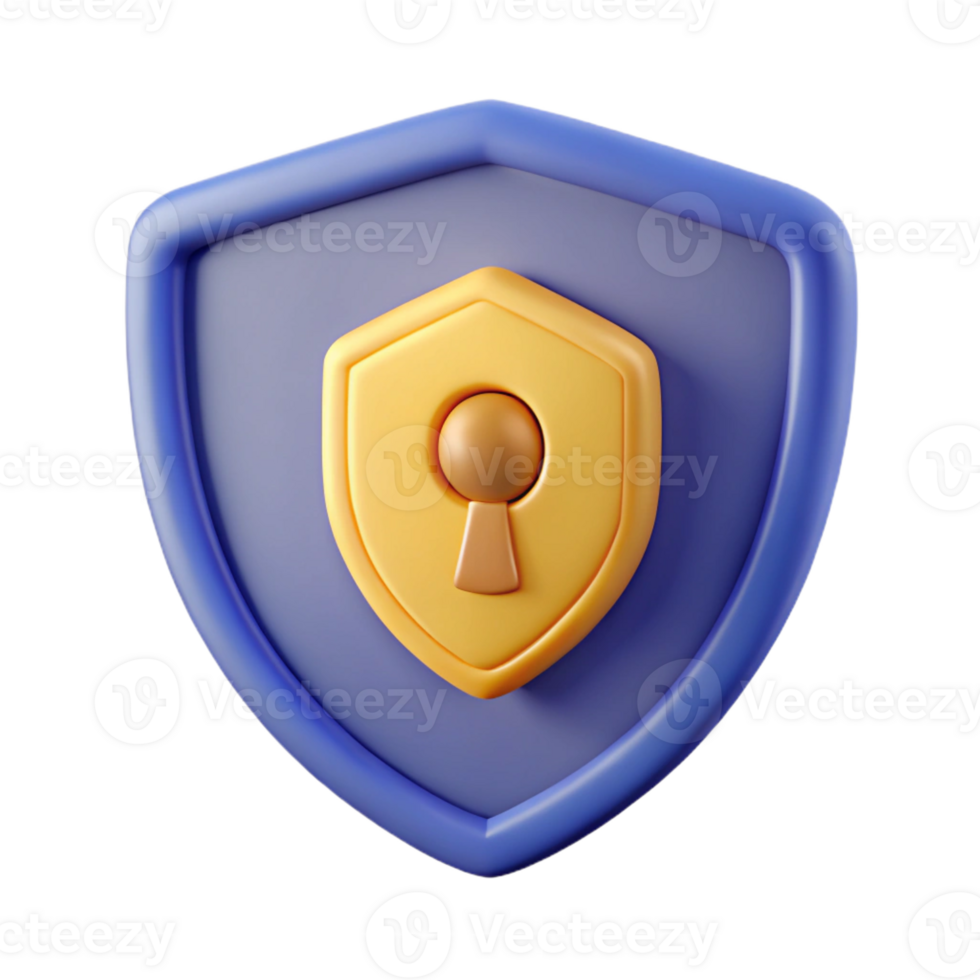 radiant coastal Shield-shaped badge with a stylized keyhole. Flat color, clean lines, minimal design with Scalable Design. ultra HD png