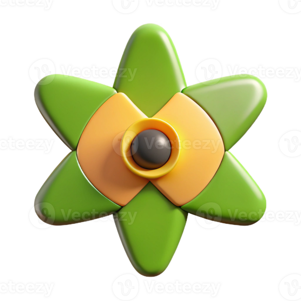 reflective serene Symmetrical gear icon with crisp edges and flat color. with Scalable Design. genuine png