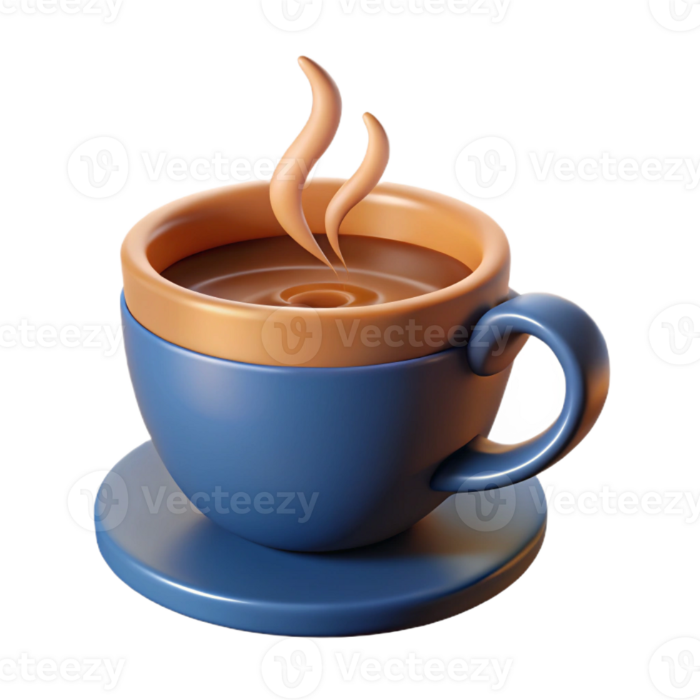 hipnótico assinatura café copo com vapor linhas. mínimo projeto, fresco arestas, plano cor com escalável Projeto. png