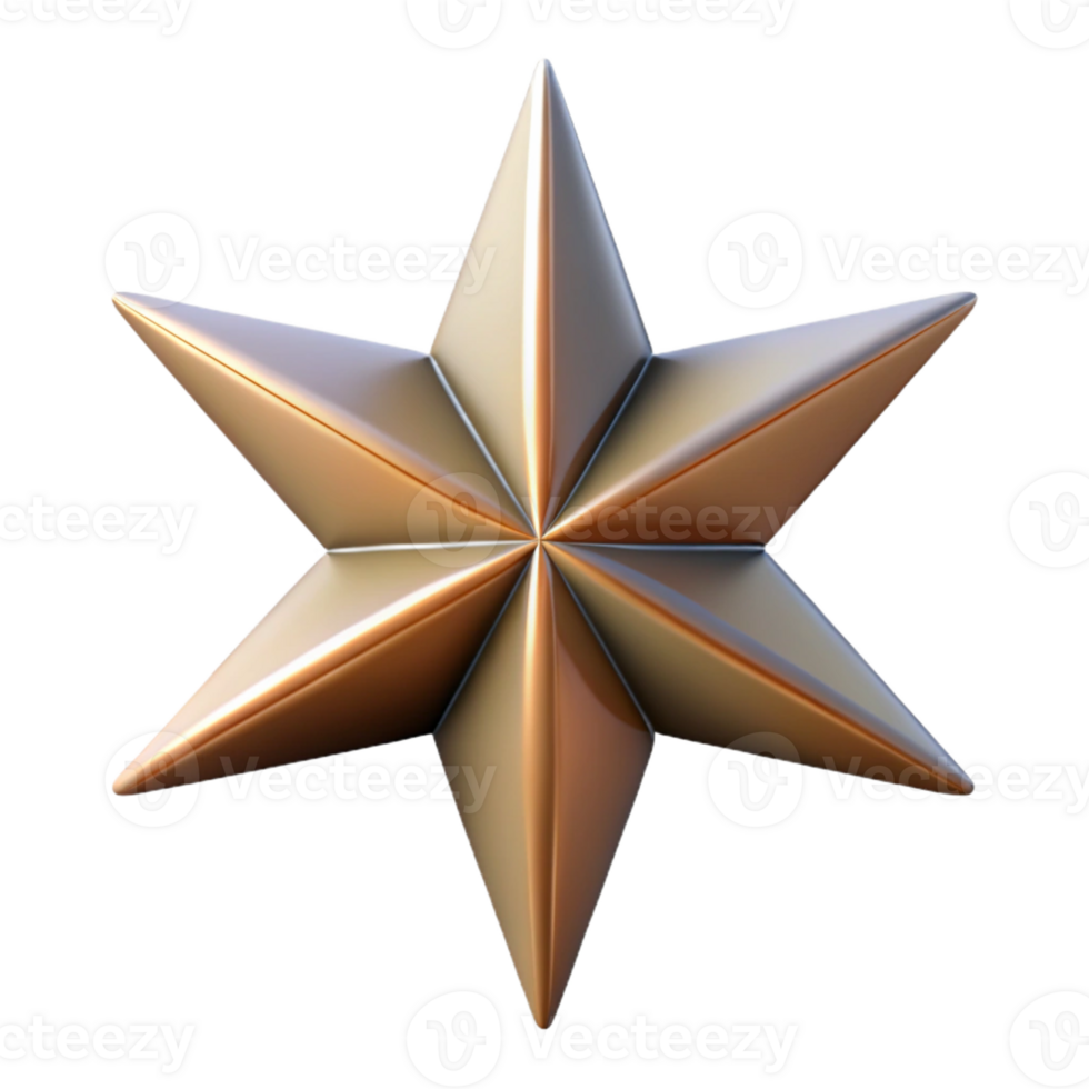 radiant energetic impressionist Symmetrical, sharp-edged star. Minimal design, flat color with Scalable Design. studio quality png