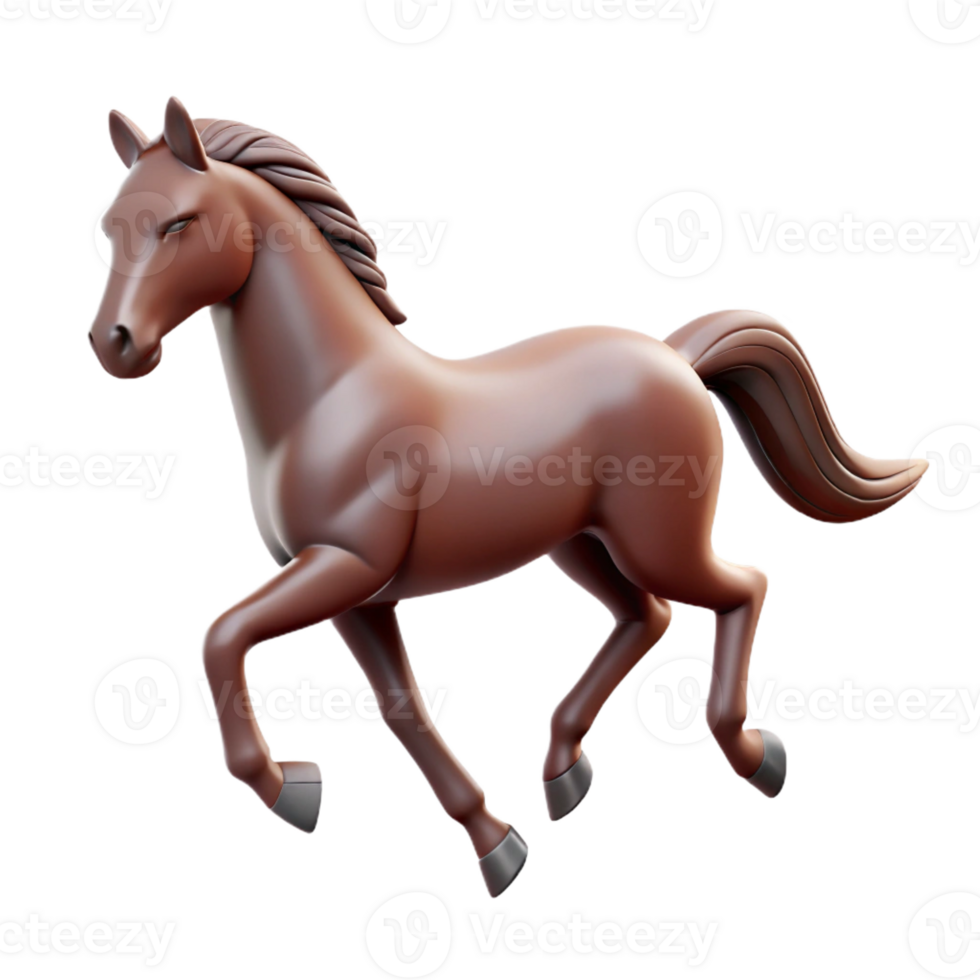 romantic alluring Silhouette of a running horse. Single-weight stroke, with Scalable Design. high quality png