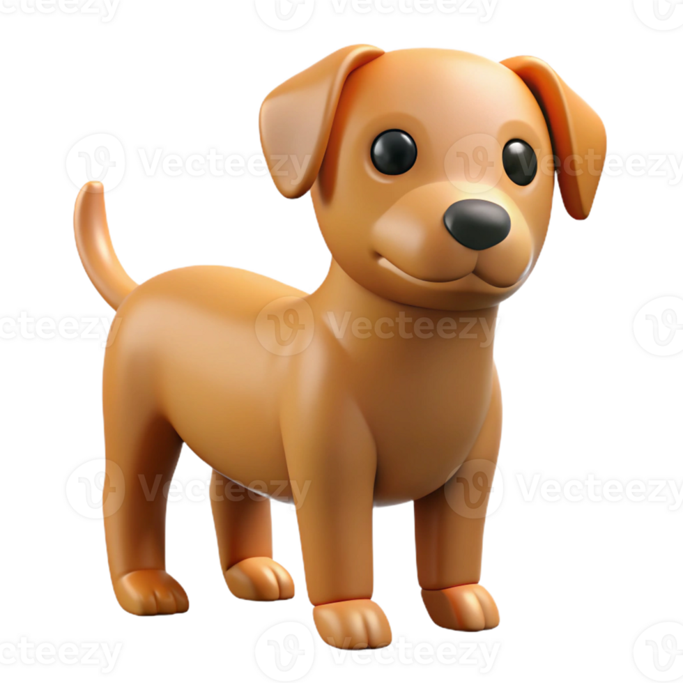 pristine timeless A simple dog character with a rounded head and body. Clean lines, with Scalable Design. png