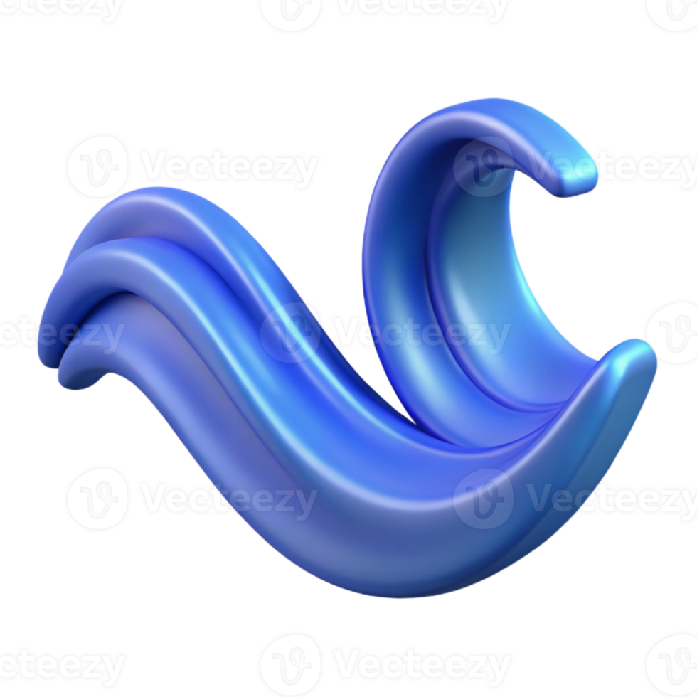 magnificent dreamy artistic Crisp edges monoline wave. Clean lines, flat color, with Scalable Design. high resolution png