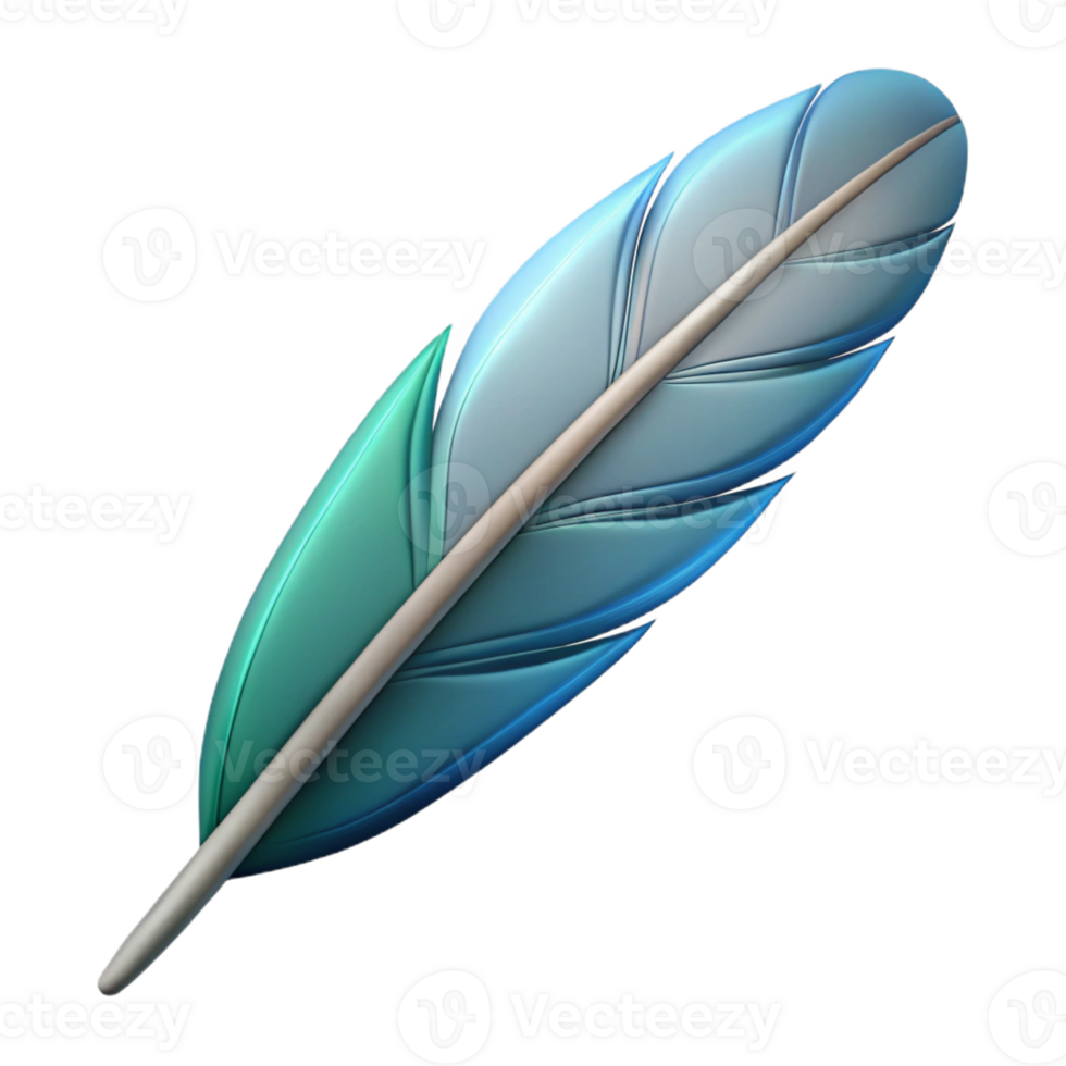 radiant industrial Minimal outline of a feather. Single-weight stroke, flat color with Scalable Design. refined png
