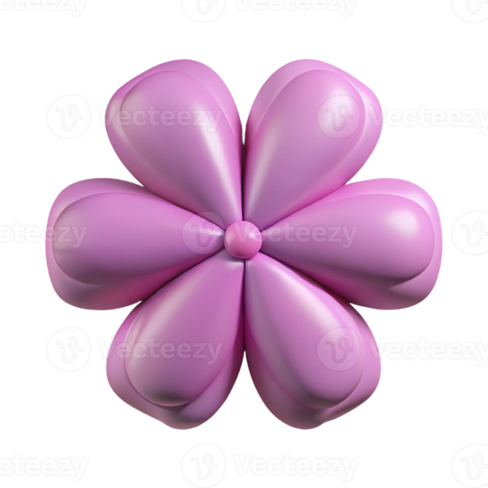 reflective picturesque Symmetrical flower with four petals. Clean lines, scalable design, flat color with Scalable Design. original png