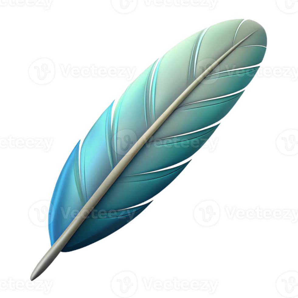 stunning futuristic Minimal outline of a feather. Single-weight stroke, flat color with Scalable Design. gallery standard png