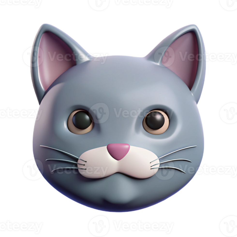 picturesque bohemian Minimalist monoline cat face. Clean lines, flat color, crisp edges with Scalable Design. top-tier png