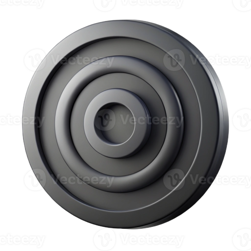 unparalleled mid-century Minimal, concentric circles pattern. Black flat color, sharp edges. with Scalable Design. handcrafted png