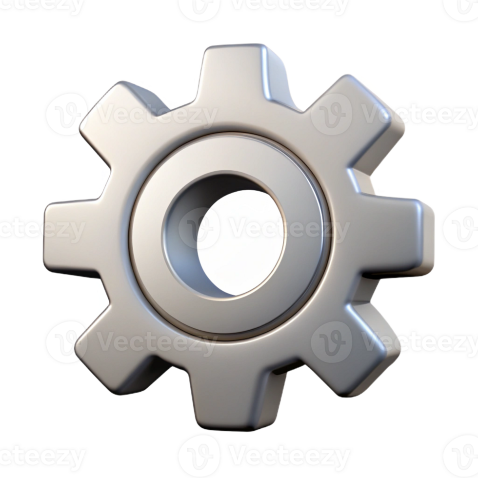 pristine coveted Single-weight stroke outlines a gear. Minimal and scalable, geometric design with Scalable Design. png