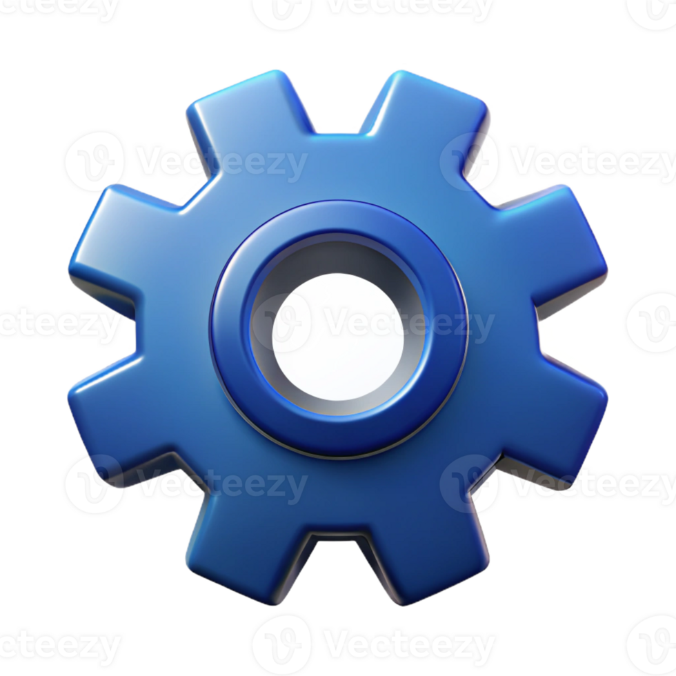 vibrant futuristic Symmetrical of a cogwheel. Crisp edges, with Scalable Design. studio quality png