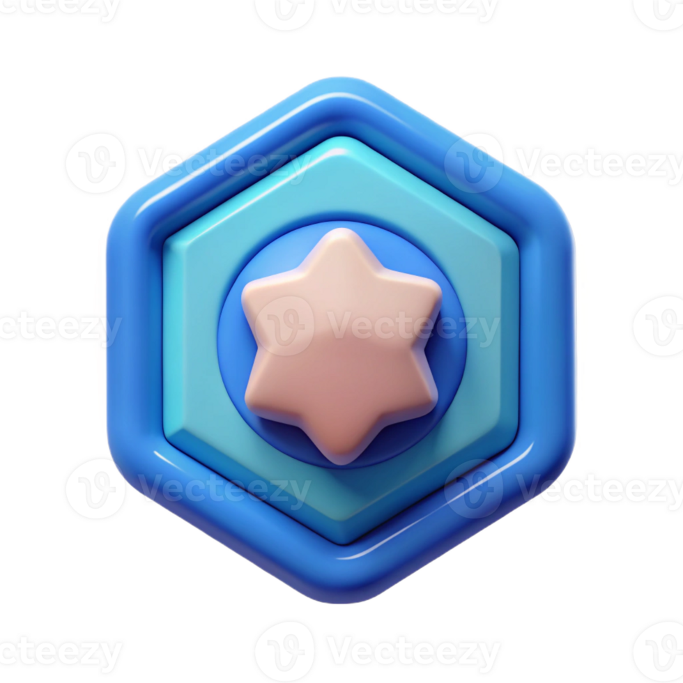 impressive baroque Pentagon badge with a centered circle. Geometric, clean lines, with Scalable Design. elite png