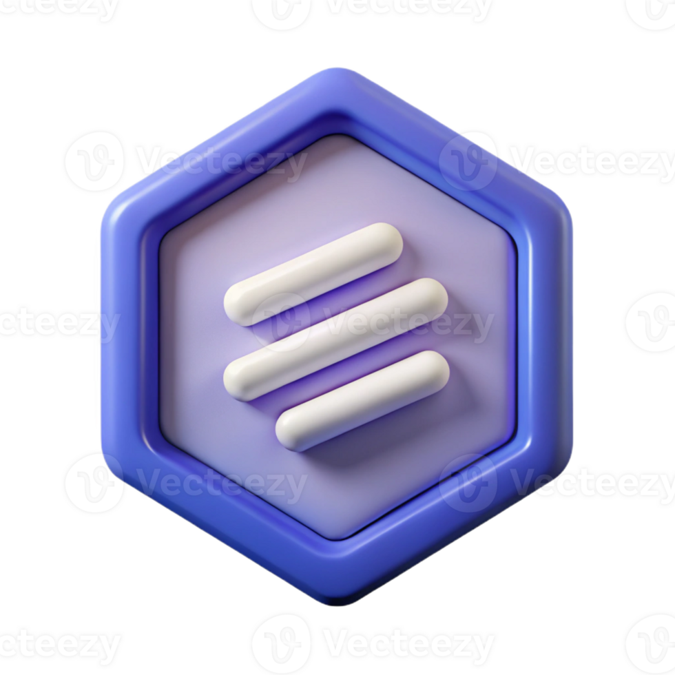 stunning mid-century Hexagonal badge with two horizontal lines. Clean lines, scalable, minimal with Scalable Design. fine detail png