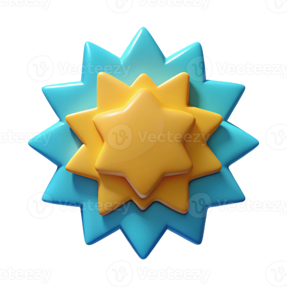 spectacular signature Burst badge with eight points. Symmetrical, geometric, with Scalable Design. png