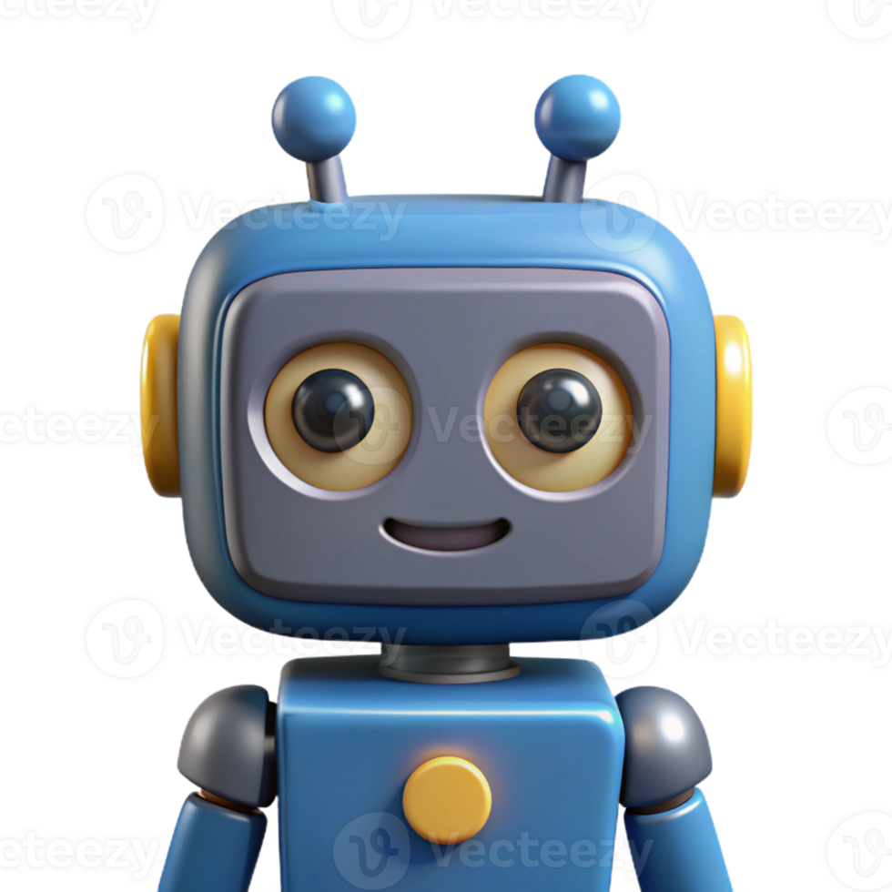 splendid mysterious creative Square-shaped robot with circular eyes. Minimal, crisp edges, with Scalable Design. top-tier png