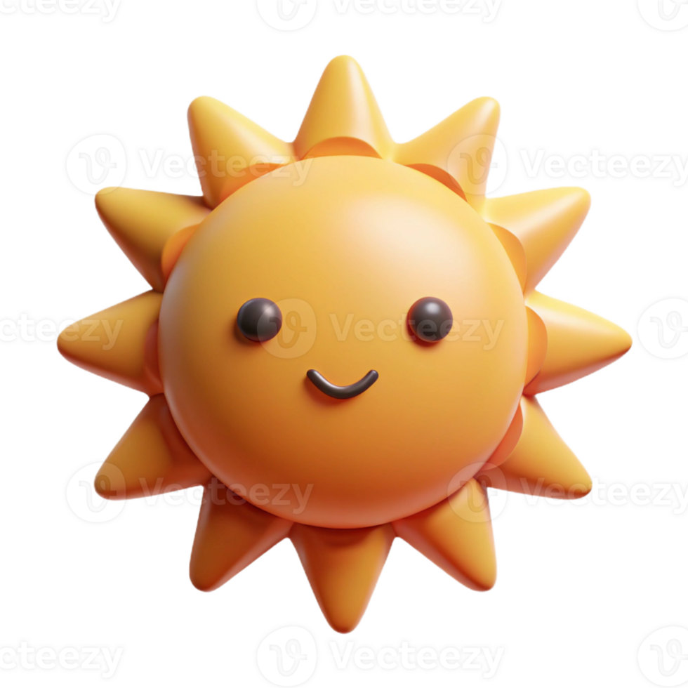 romantic beautiful Circular sun character with simple triangular rays. Crisp edges, flat color, minimal design with Scalable Design. handcrafted png