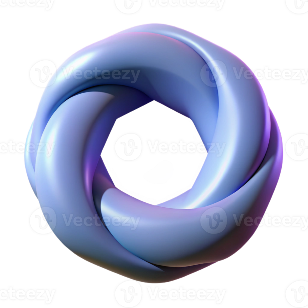 stunning elegant Geometric representation of a torus. Crisp edges, clean lines with Scalable Design. expertly shot png
