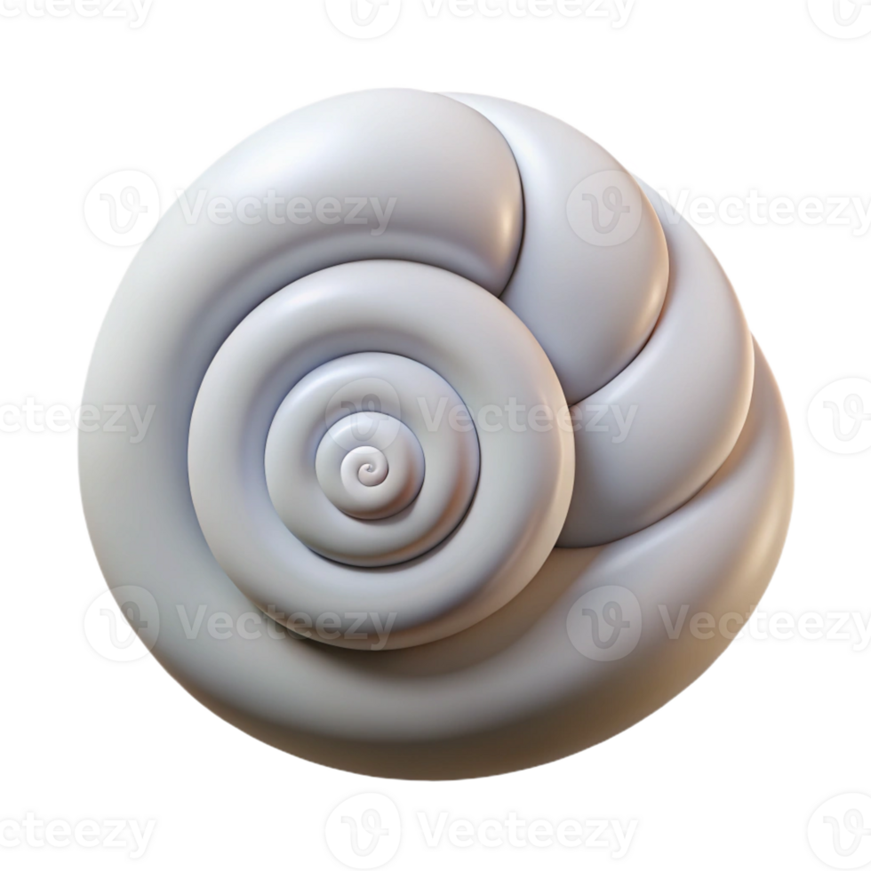 spectacular rustic Spiral shell with a single stripe. Clean lines, minimal design, with Scalable Design. detailed png