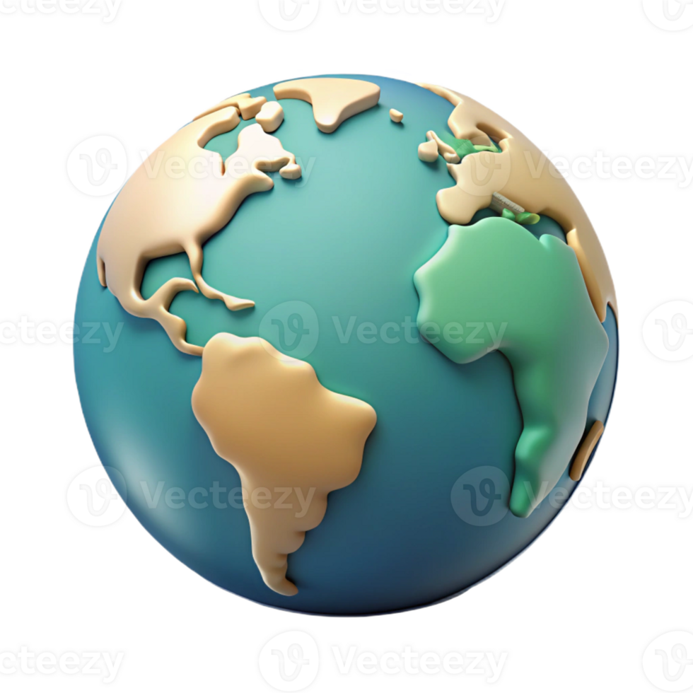 exquisite rustic World map with highlighted continent. Single-weight stroke, flat color, minimal design with Scalable Design. artisan png