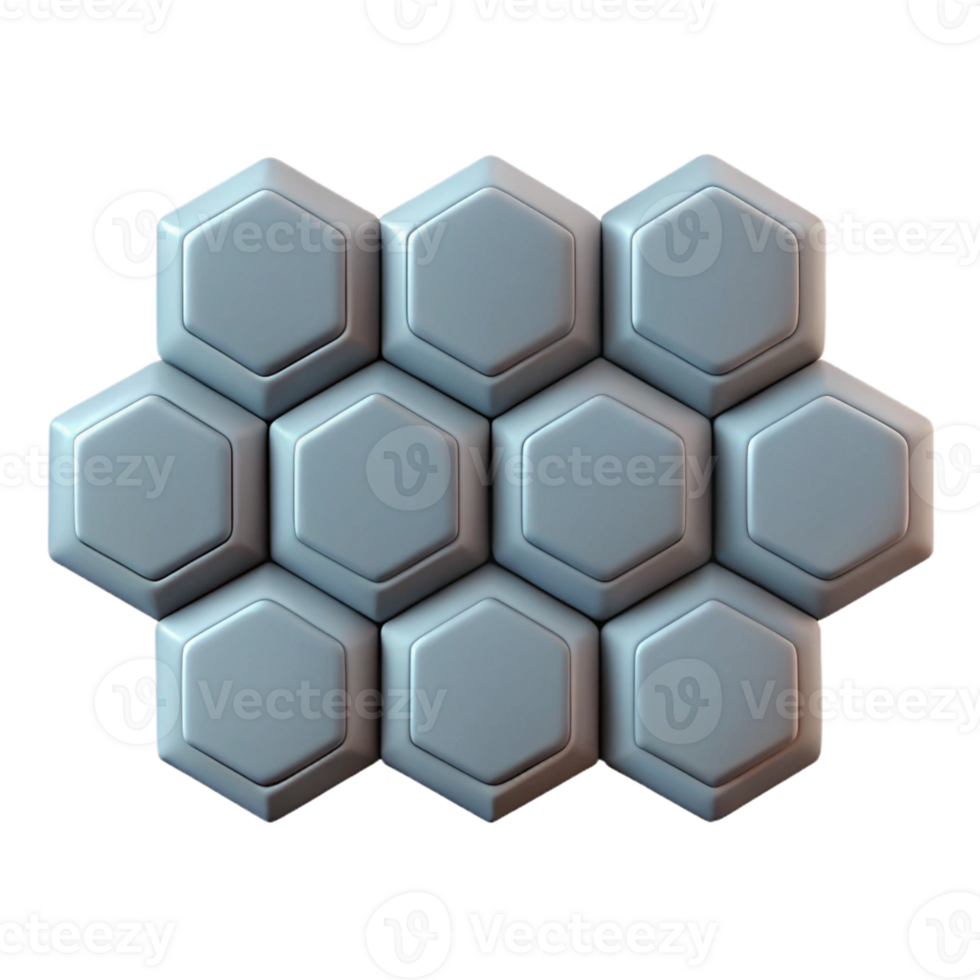 reflective radiant Geometric pattern of repeating hexagons. Clean lines, minimal, with Scalable Design. crisp png