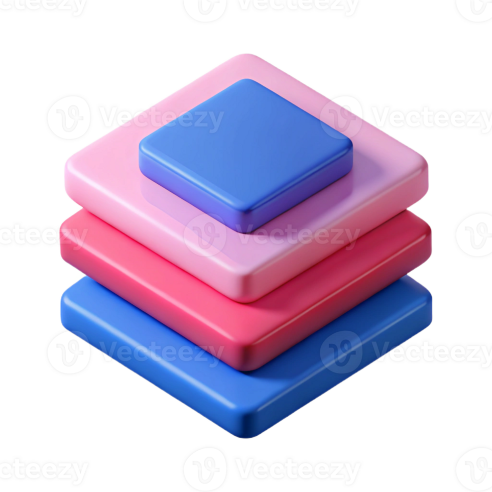 sumptuous distinguished Overlapping rectangles, blue and pink. Flat color, crisp edges. with Scalable Design. png